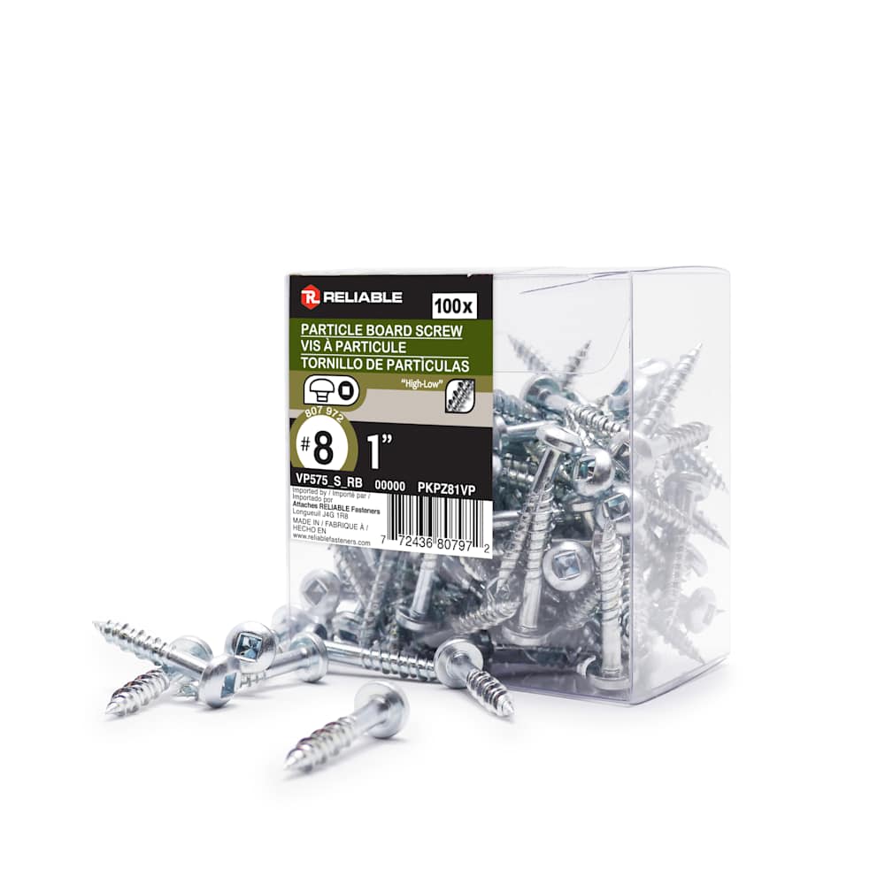 Particle Screws 1 in.n° 8 100/Box - Canac