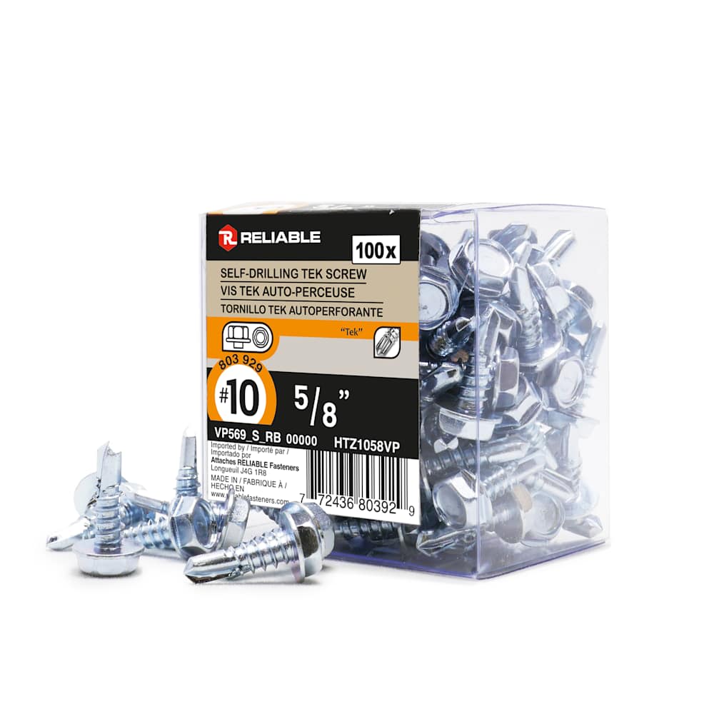 Self-Drilling Metal Screw 5/8 in. n° 10 Pkg/100