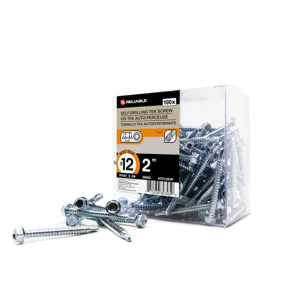 Self-Drilling Metal Screw 2 in. n° 12 Pkg/100