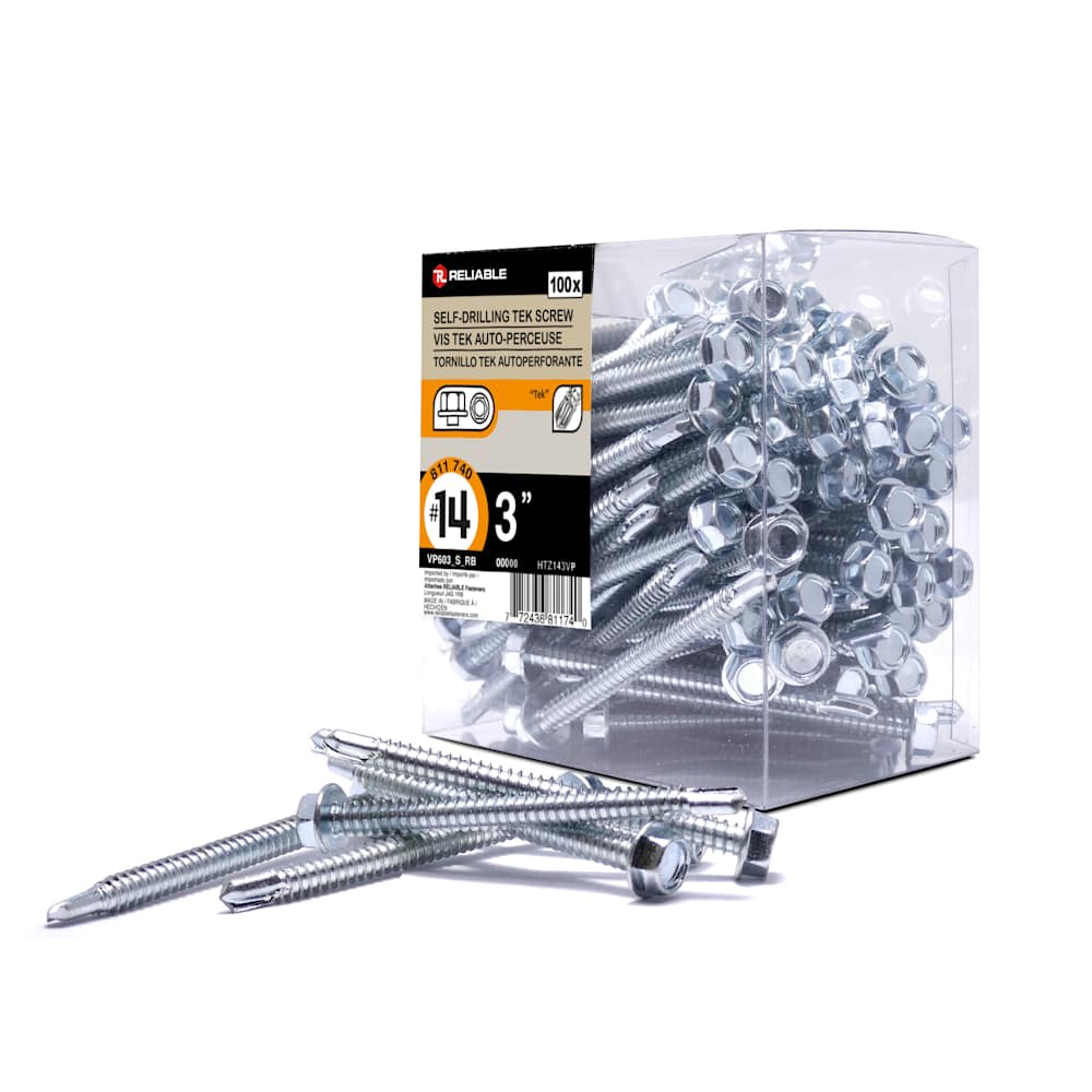Self-Drilling Metal Screw 3 in. n° 14 Pkg/100