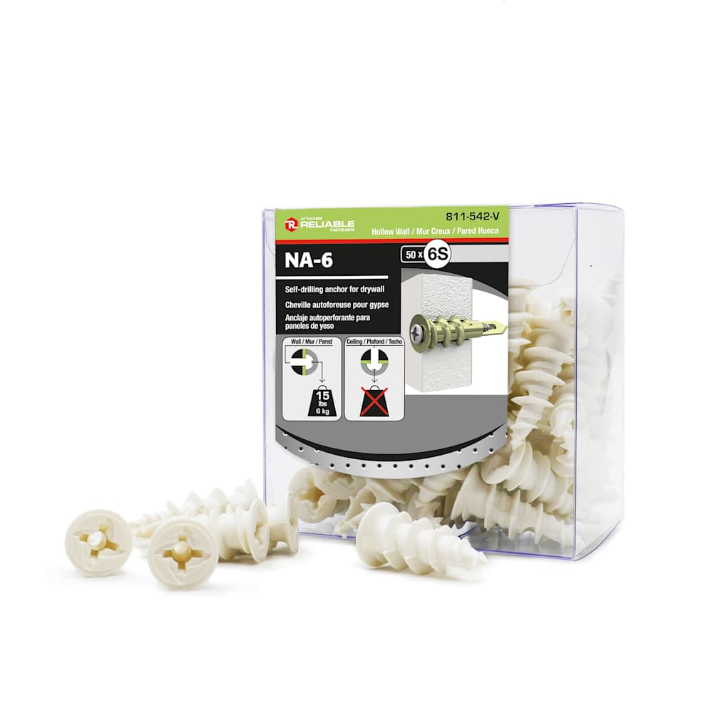 Nylon Anchor Dowels n° 6S Pkg/50