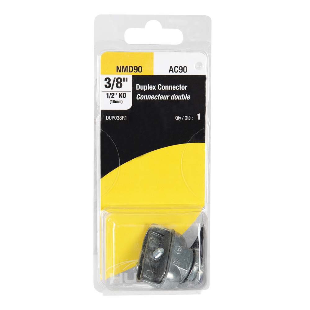 Connecteur double de boîte électrique 3/8 po 0