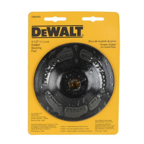 Disque d'appui pour rectifieuse 4&nbsp;1/2&nbsp;po DEWALT