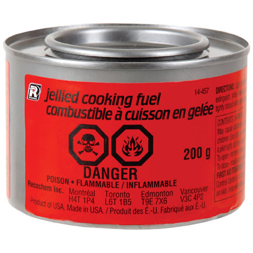 Combustible à cuisson en gelée (type Sterno)