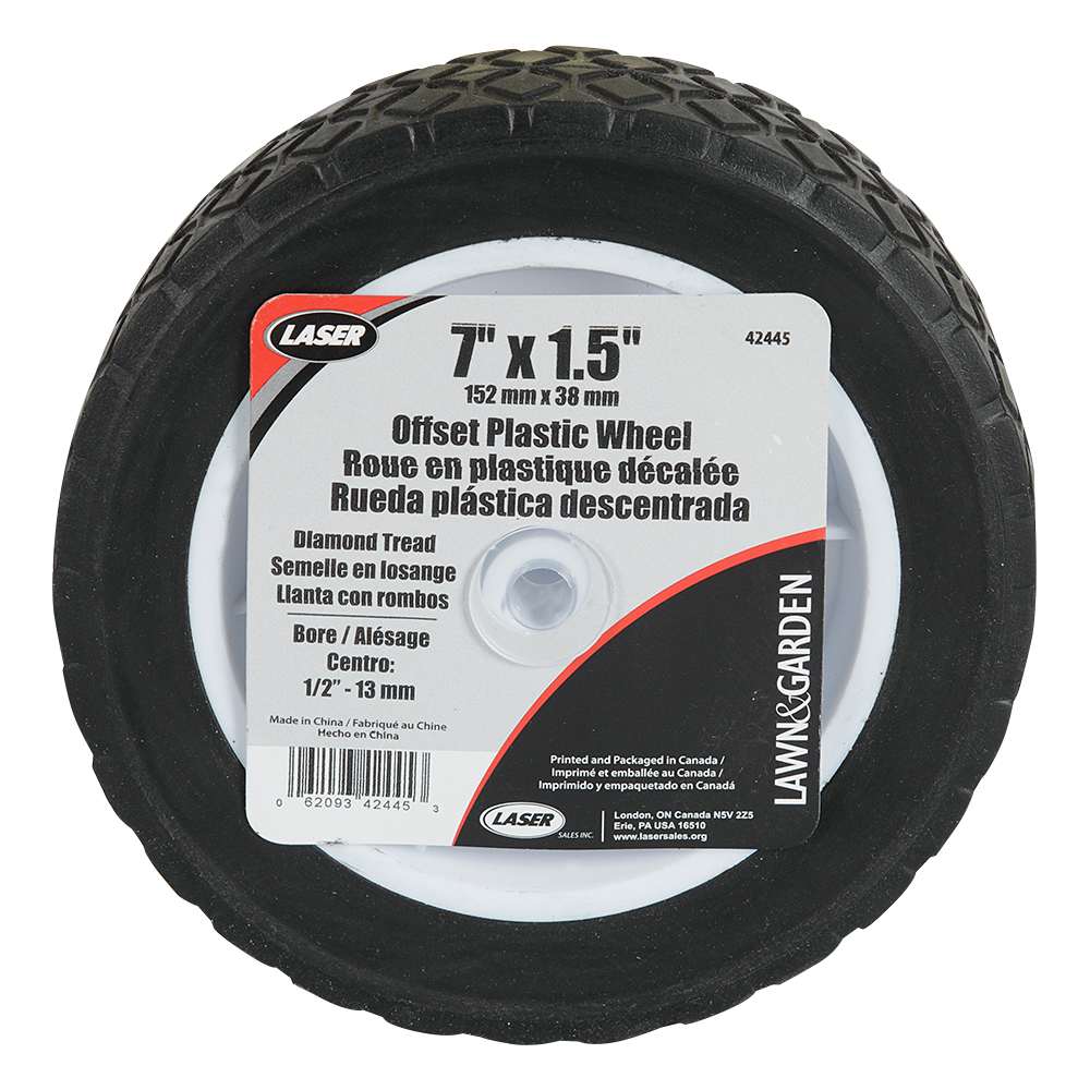 Roue de tondeuse 7 po