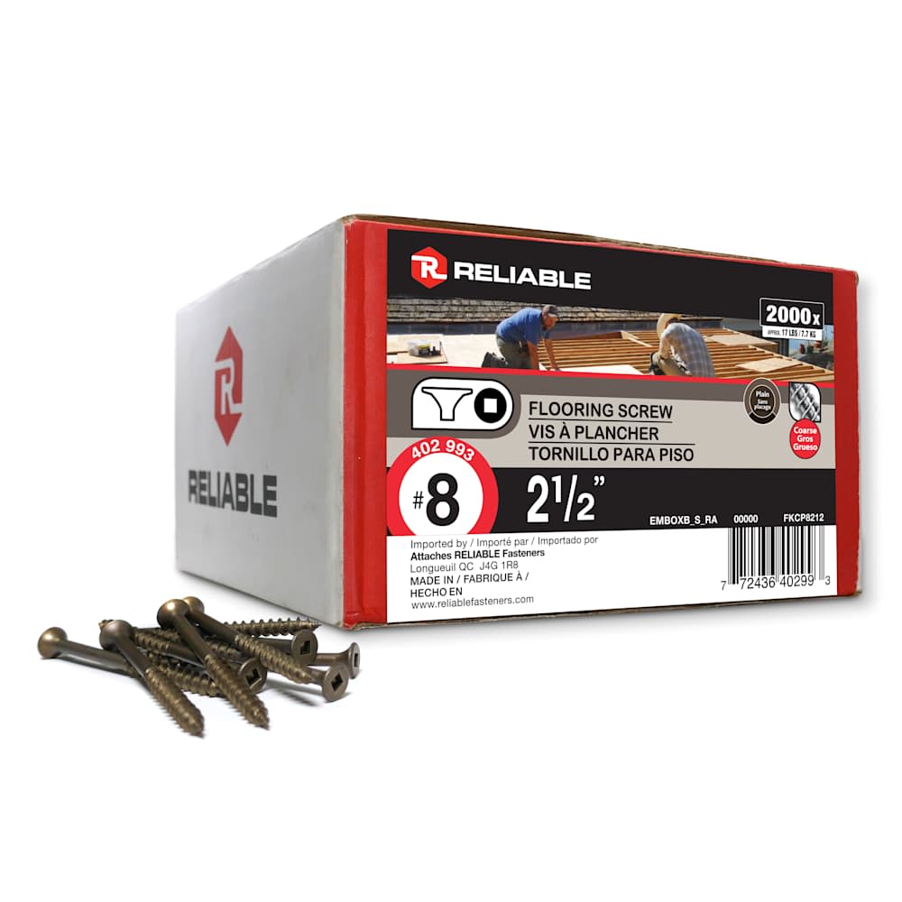 2&nbsp;1/2&nbsp;in. n° 8 Floor Screws Pkg/2000