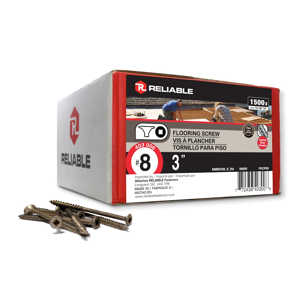 3 in. n° 8 Floor Screws Pkg/1500