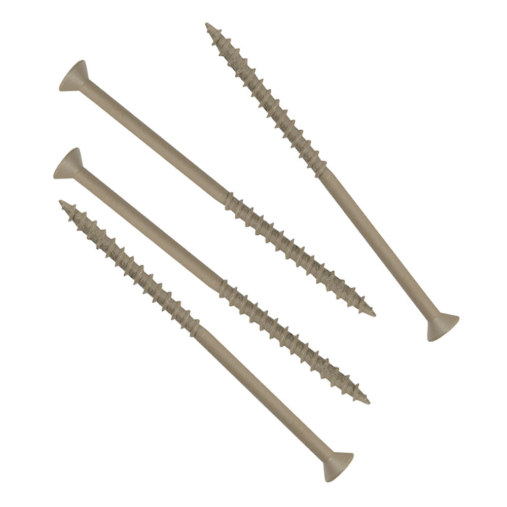 Brown Treated Wood Screws 5 in. n° 10 F.H.