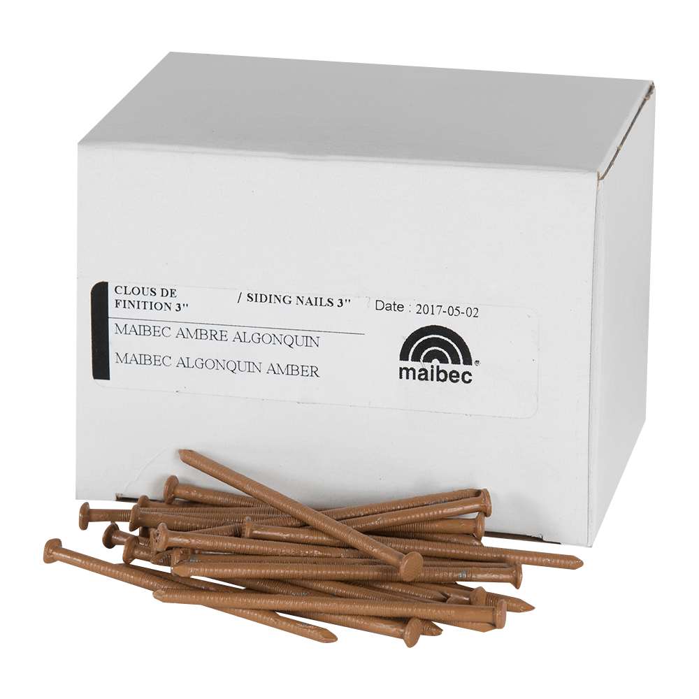 Clous à finir Maibec 3 po 1 lb ambre algonquin
