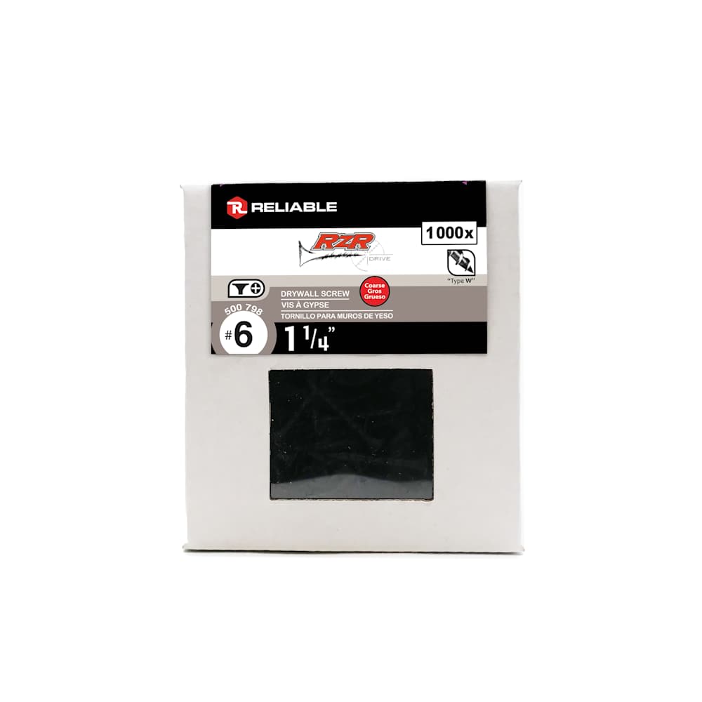 1&nbsp;1/4&nbsp;in. n° 6 Drywall Screws (Large&nbsp;Threading) Pkg/1000