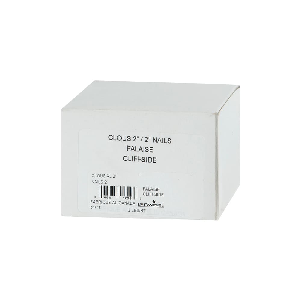 Clous à revêtement 2&nbsp;po falaise boîte&nbsp;de&nbsp;2&nbsp;lb