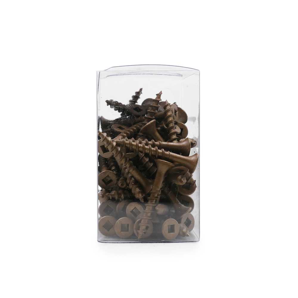 Vis à bois traité brune 1&nbsp;1/4&nbsp;po n° 8 T.P. Pqt/100