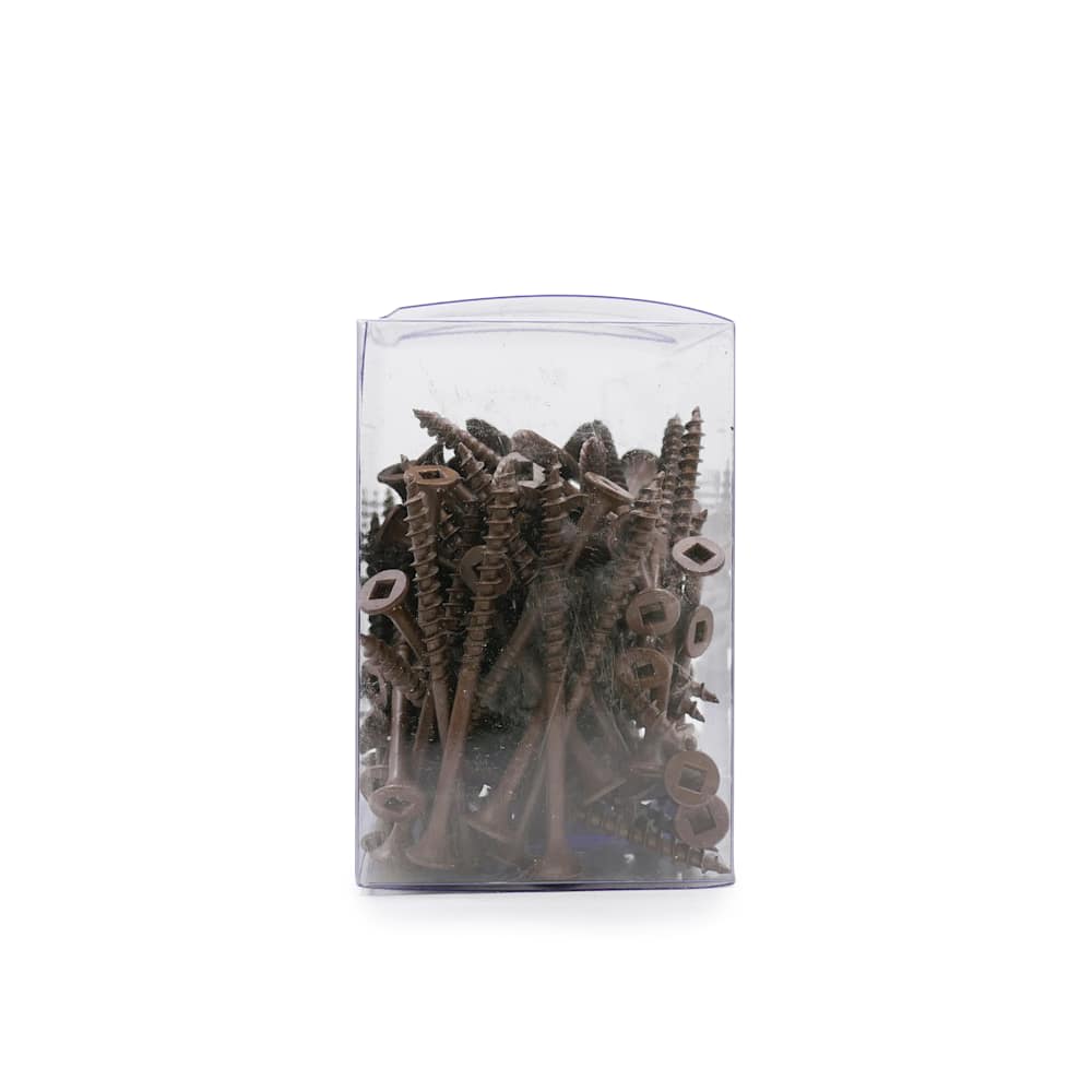 Brown Treated Wood Screws 2&nbsp;1/4&nbsp;in. n° 6 F.H. Pkg/100