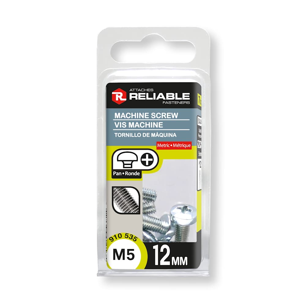 Machine Bolts M5, 12 mm Pkg/7 - Canac