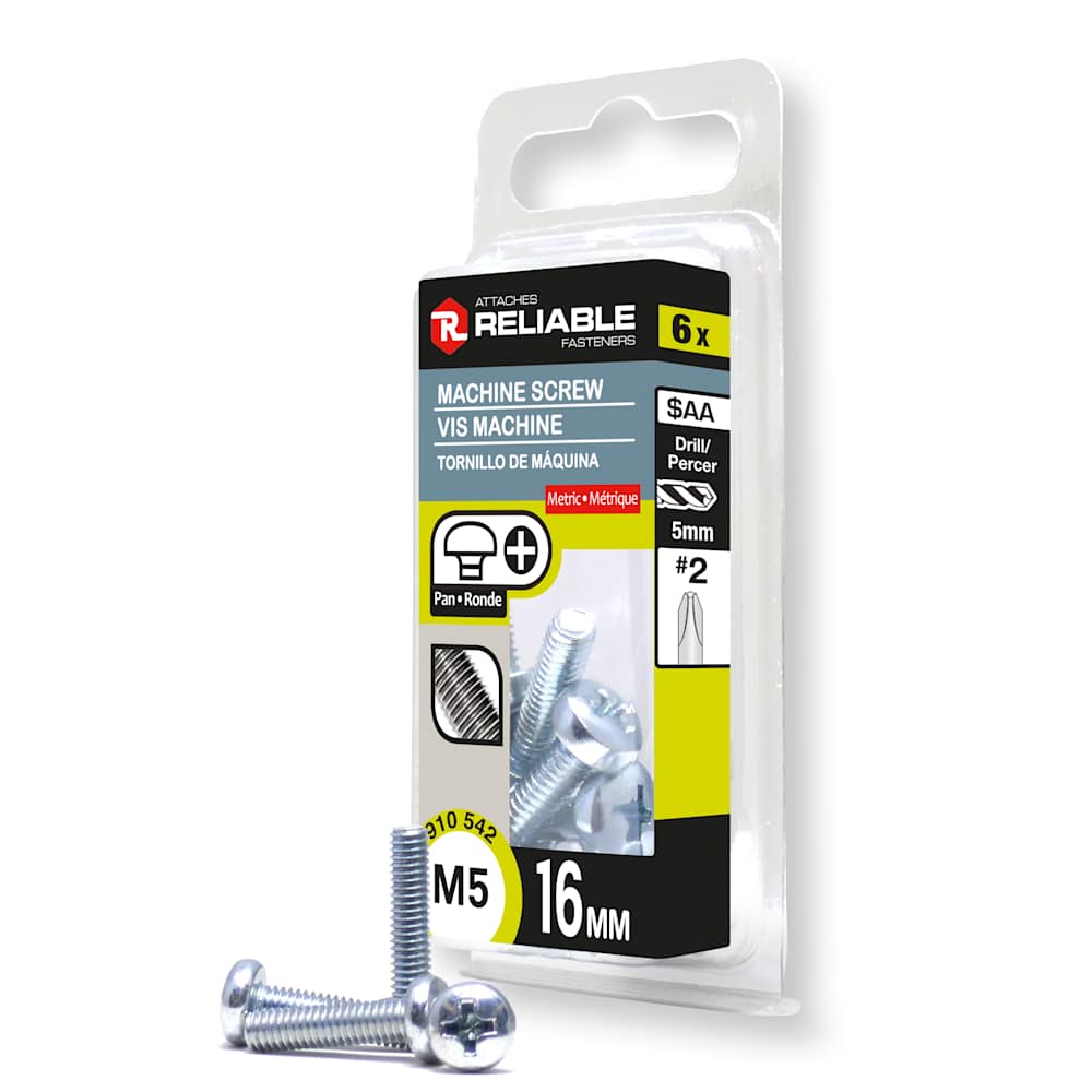 Machine Bolts M5, 16 mm Pkg/6