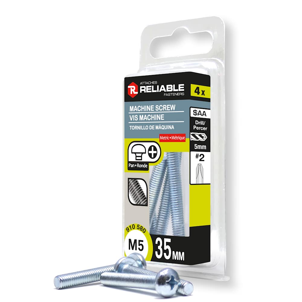 Machine Bolts M5, 35 mm Pkg/4