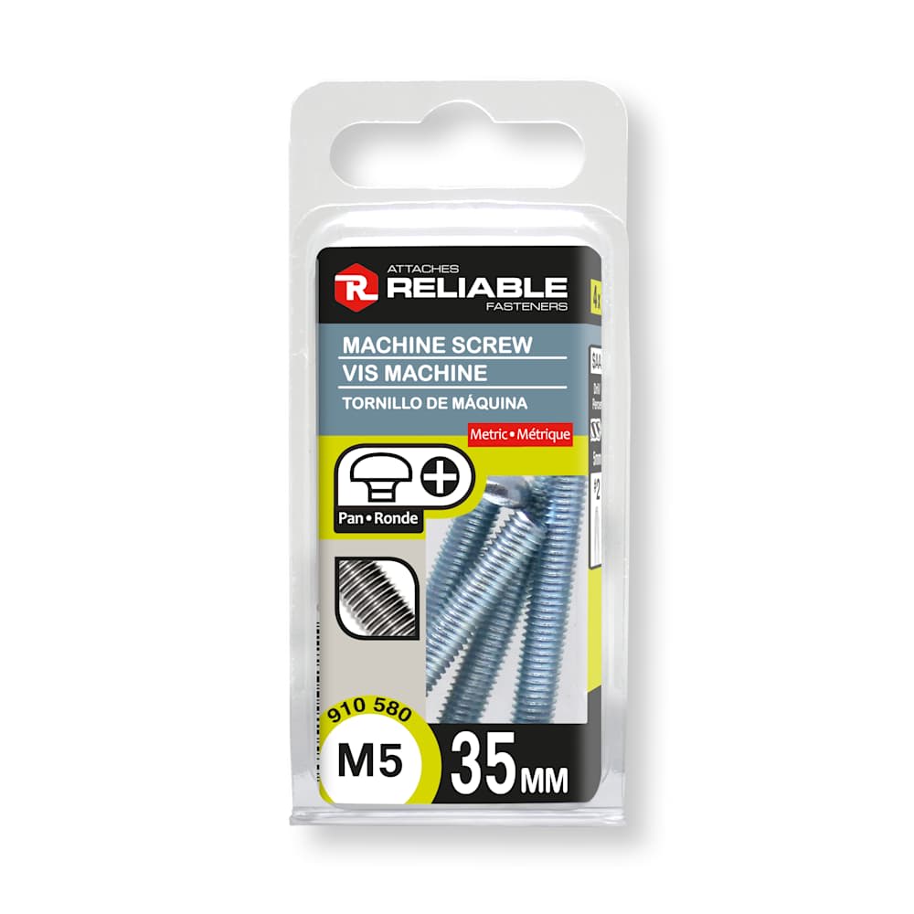 Machine Bolts M5, 35 mm Pkg/4