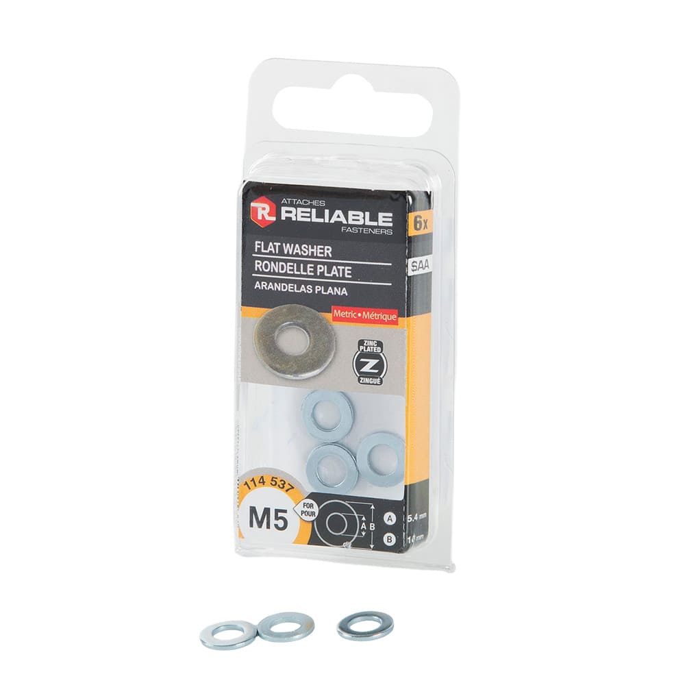 Rondelle plate zinc m5 mini