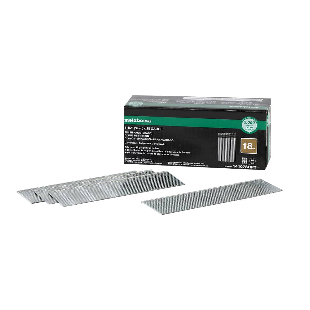 Clous à finir en bande 1&nbsp;1/2 po n° 18 Pqt/5&nbsp;000 HITACHI