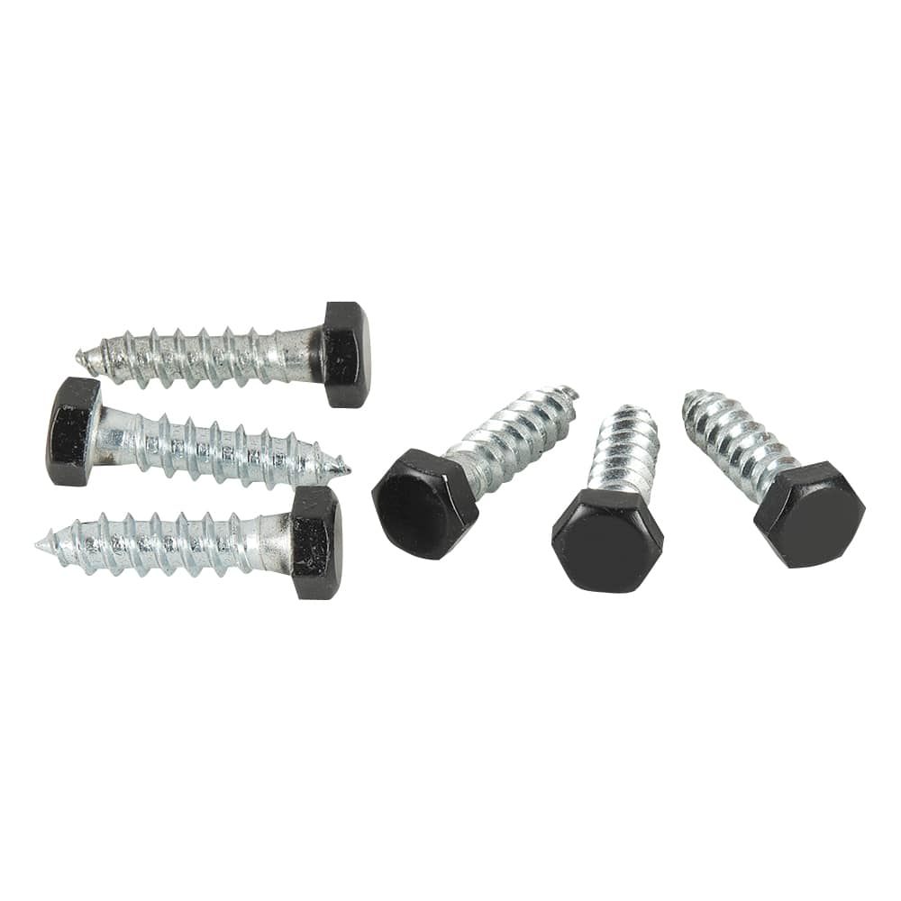 Boulons tire-fond noir 3/8 po x 1 1/2 po Pqt/6