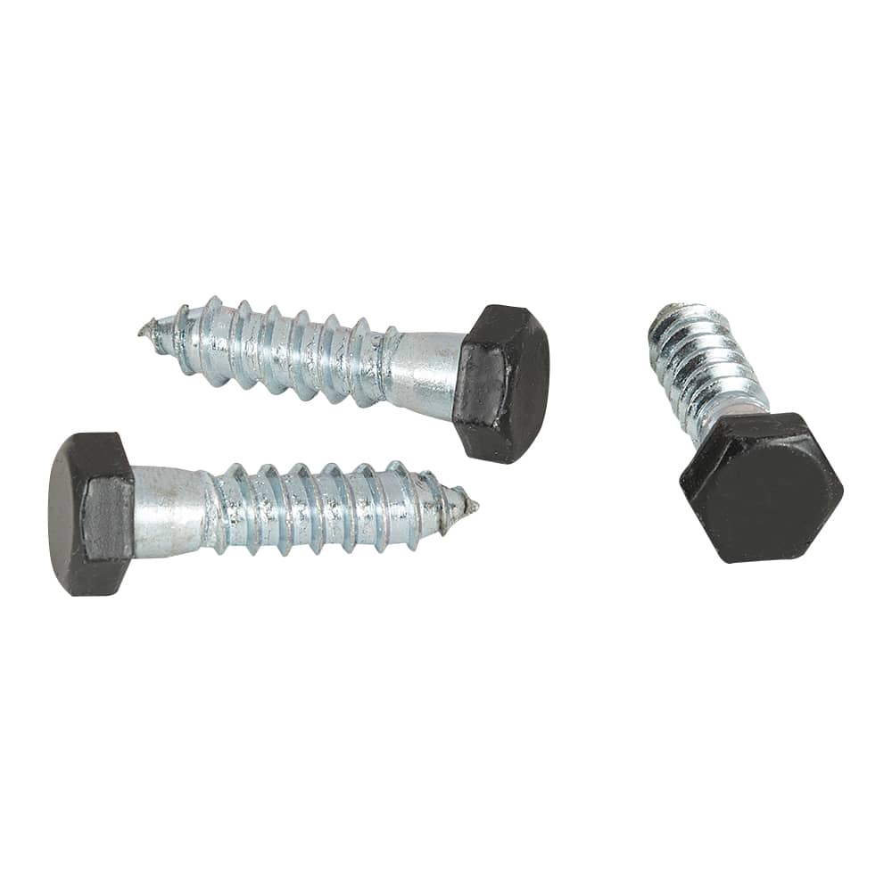 Boulons tire-fond noir 1/2 po x 2 po Pqt/3