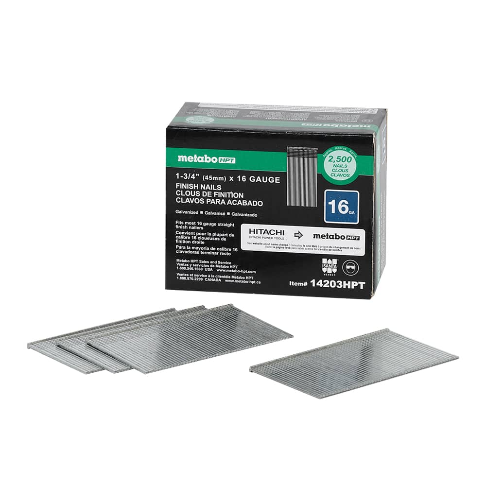 Clous à finir en bande 1&nbsp;3/4&nbsp;po n° 16 Pqt/2&nbsp;500