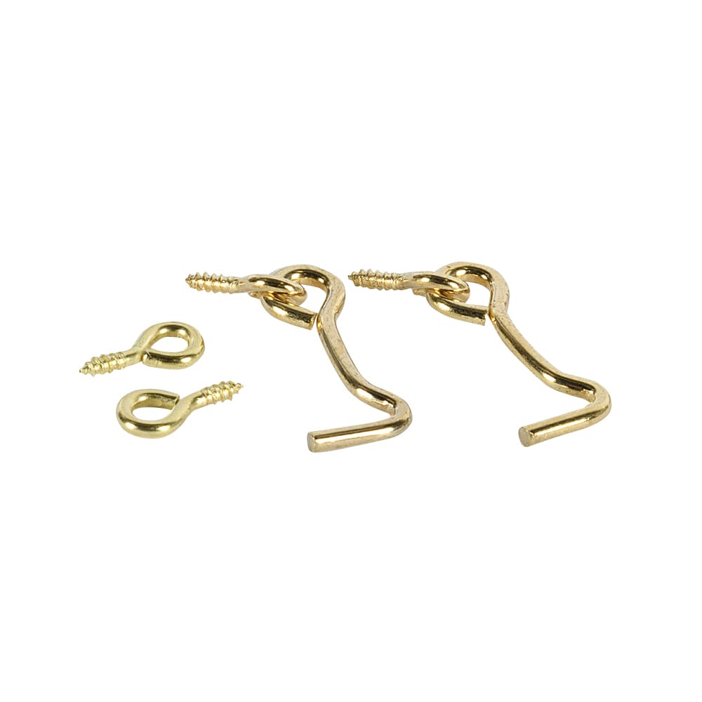 1 1/2 in. Gate Hooks & Eyes Pkg/2