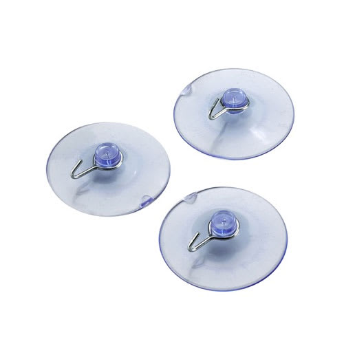 Crochets à ventouse Pqt/3