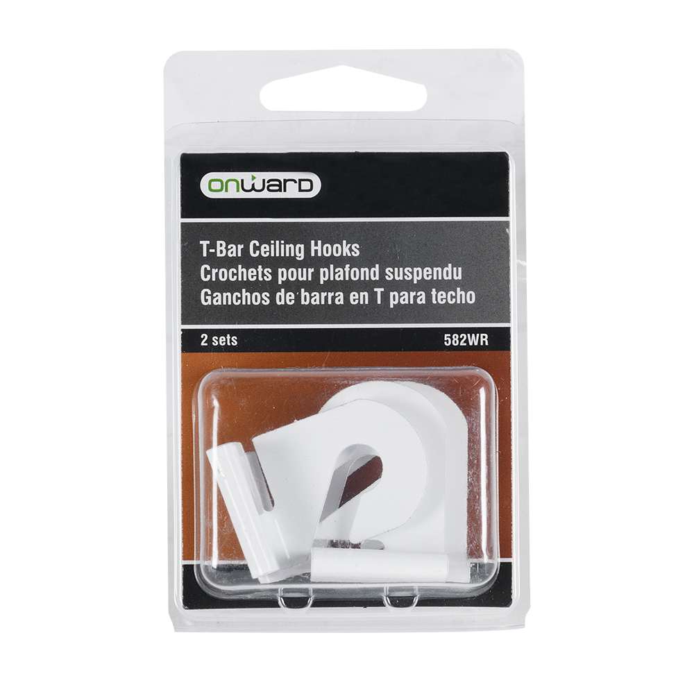 Crochets pour plafond suspendu Pqt/2