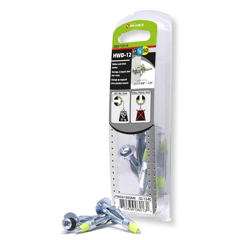 Ancrages à impact pour gypse 1/8SD Pqt/8