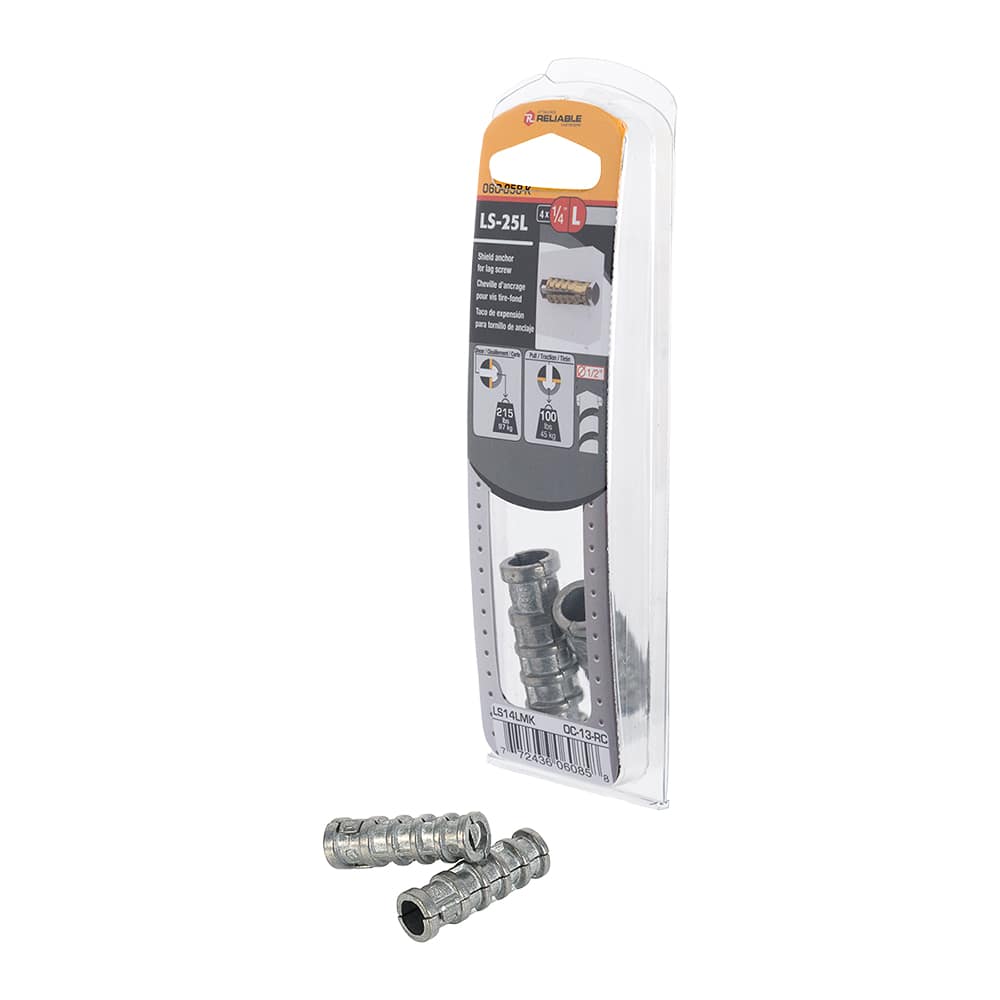 Chevilles d'ancrage pour boulon tire-fond 1/4L Pqt/4