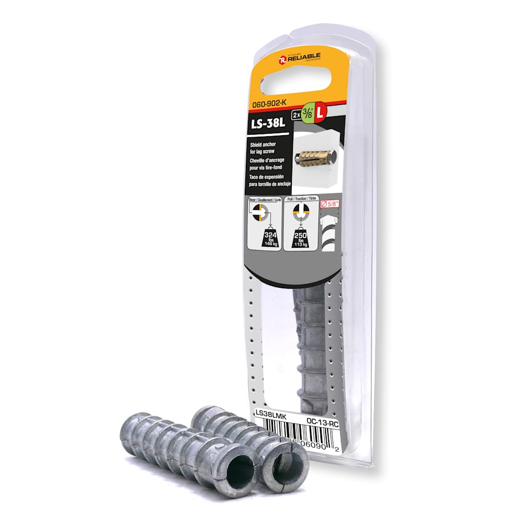 Lag Bolt Anchor Dowels 3/8L Pkg/2