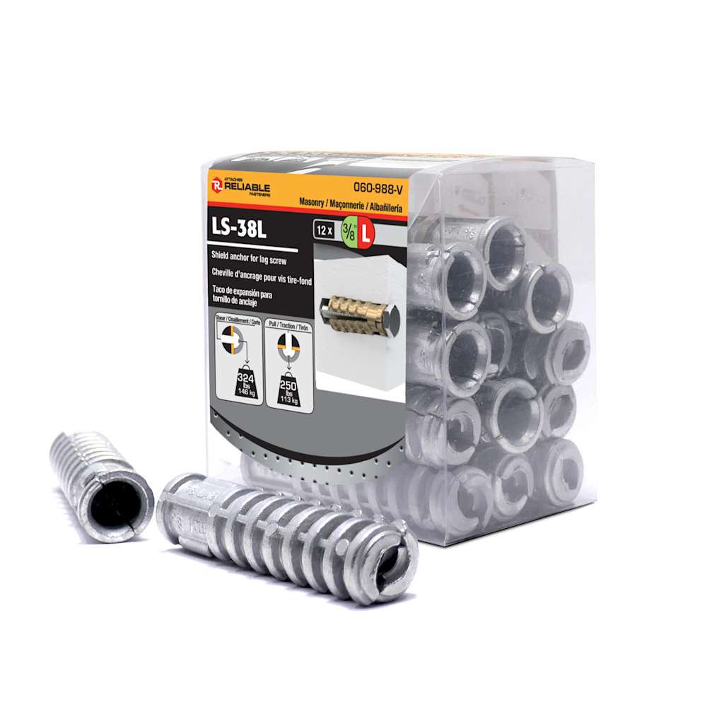 Lag Bolt Anchor Dowels 3/8L Pkg/12