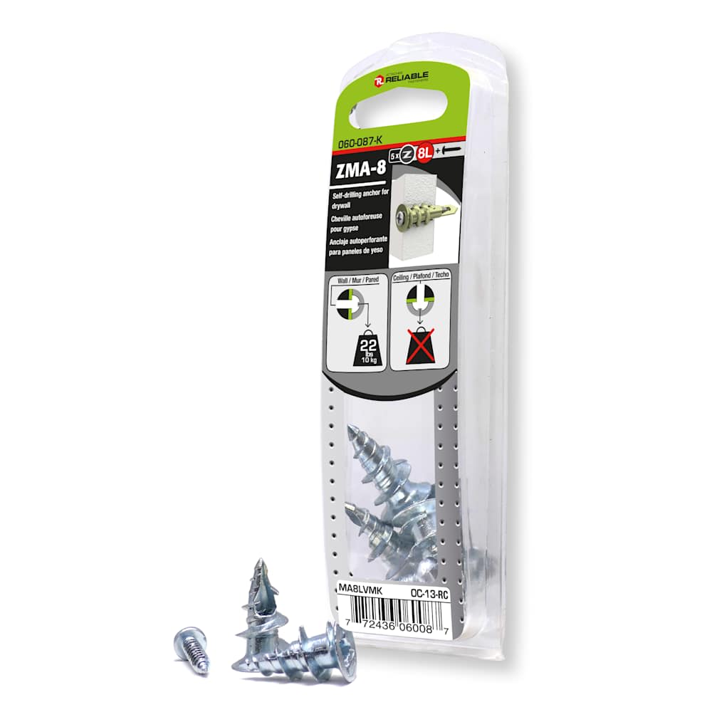 Metal Anchor Dowels n° 8L Pkg/5