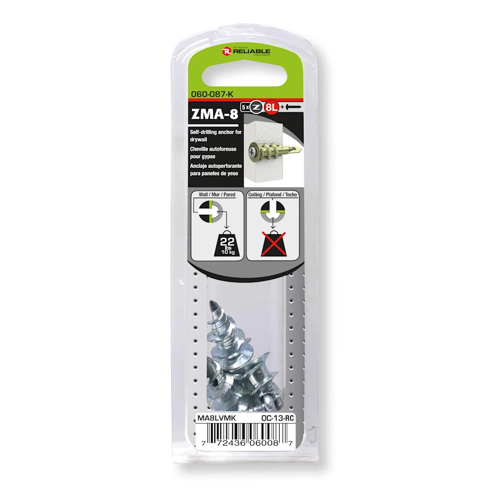 Metal Anchor Dowels n° 8L Pkg/5