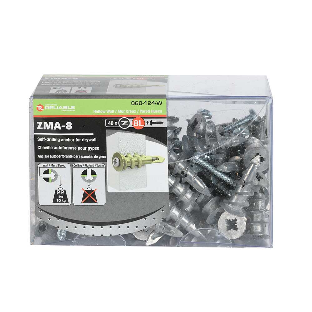 Chevilles d'ancrage en métal n° 8L Pqt/40