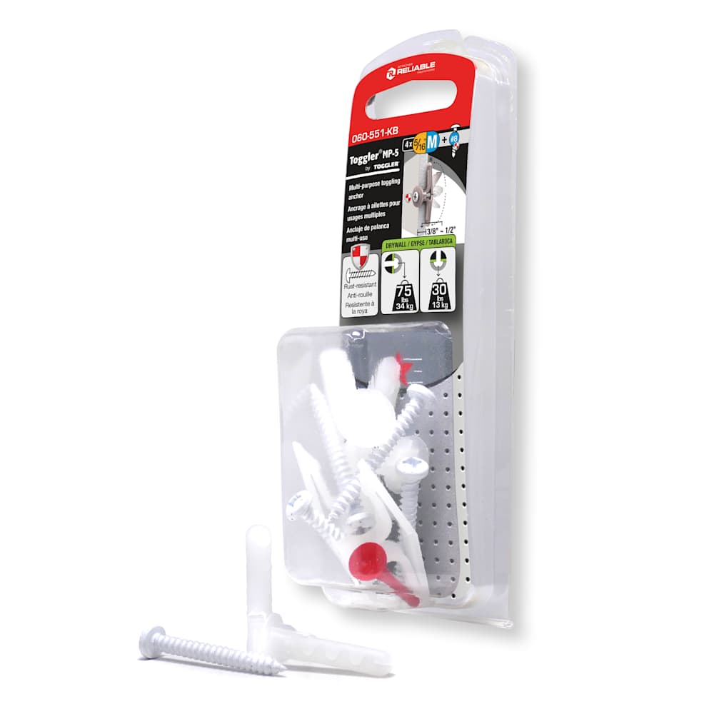 Ancrages à ailettes pour usages multiples 1/2 po Pqt/4