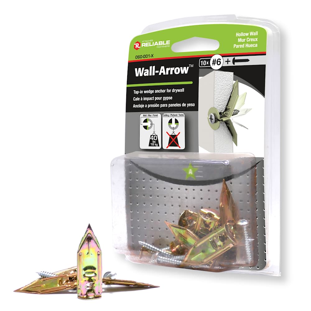 Cales à impact pour gypse Wall-Arrow Pqt/10