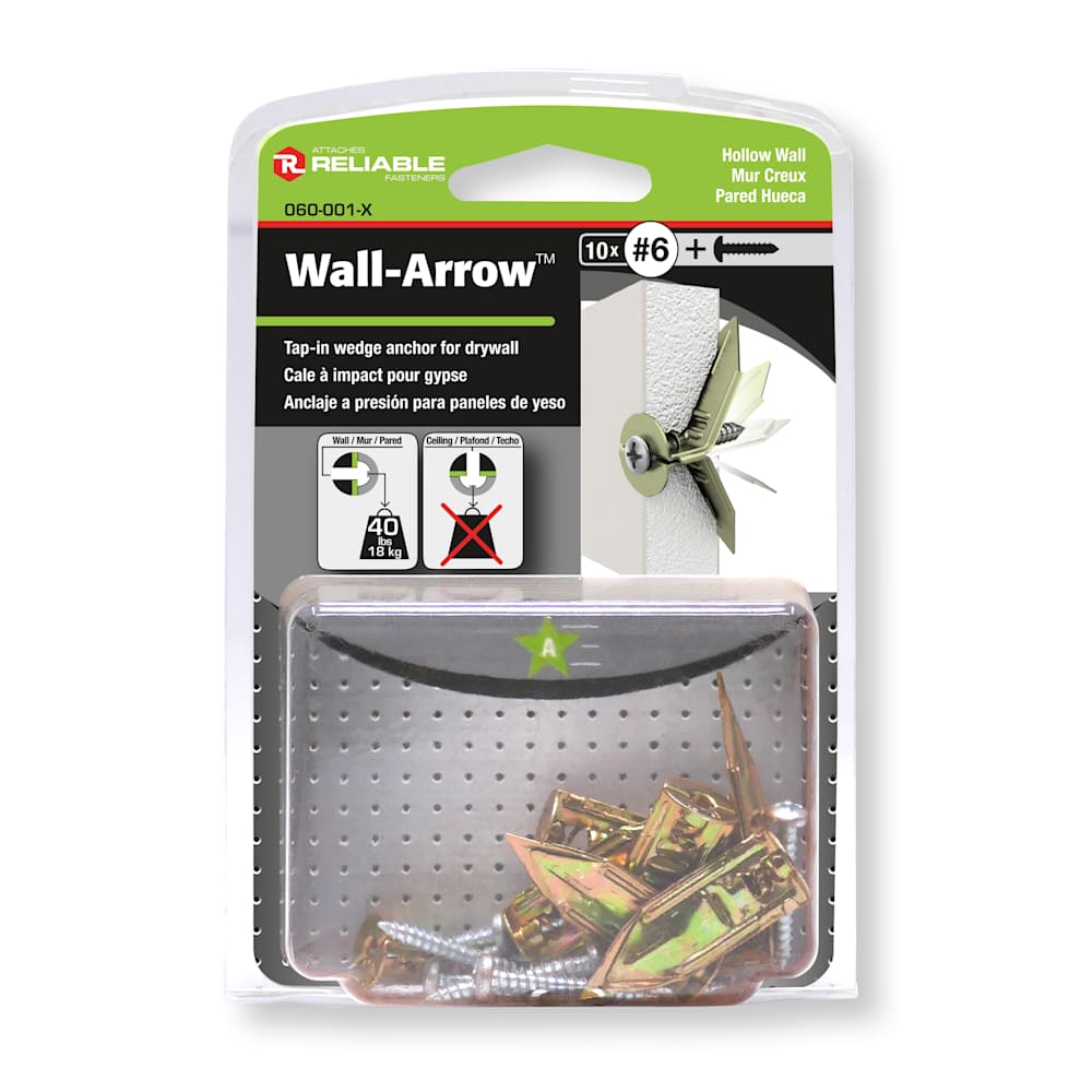Cales à impact pour gypse Wall-Arrow Pqt/10