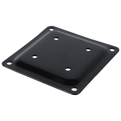 Plaque de fixation pour patio noire 4 po x 4 po PYLEX