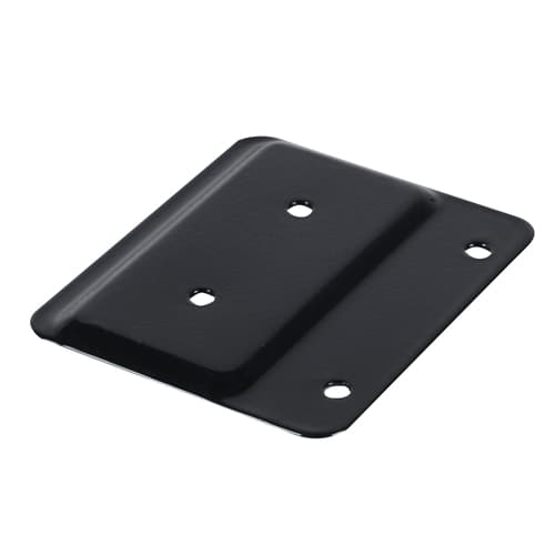 Plaque de fixation horizontale pour patio noire 2 po x 4 po PYLEX