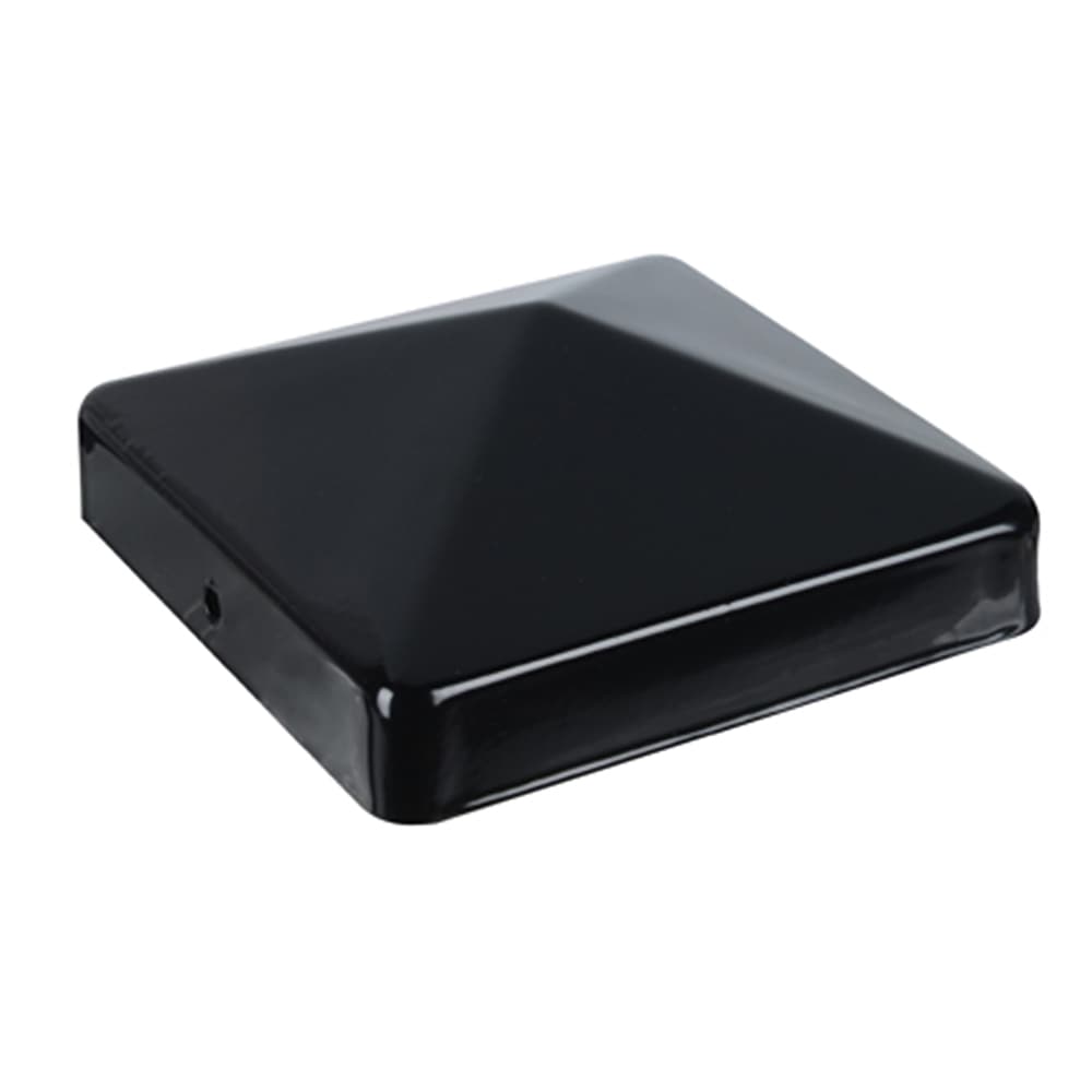 Capuchon métallique pour poteau noir lustré 4 po x 4 po PYLEX