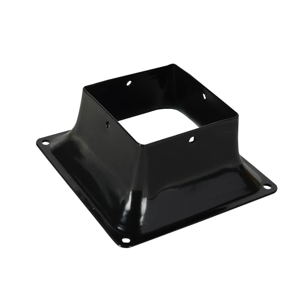 PYLEX Post Base 4 in. x 4 in. Black