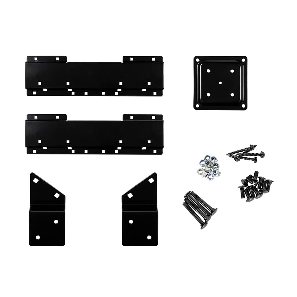 Connecteur pour limon d'escalier en acier noir PYLEX