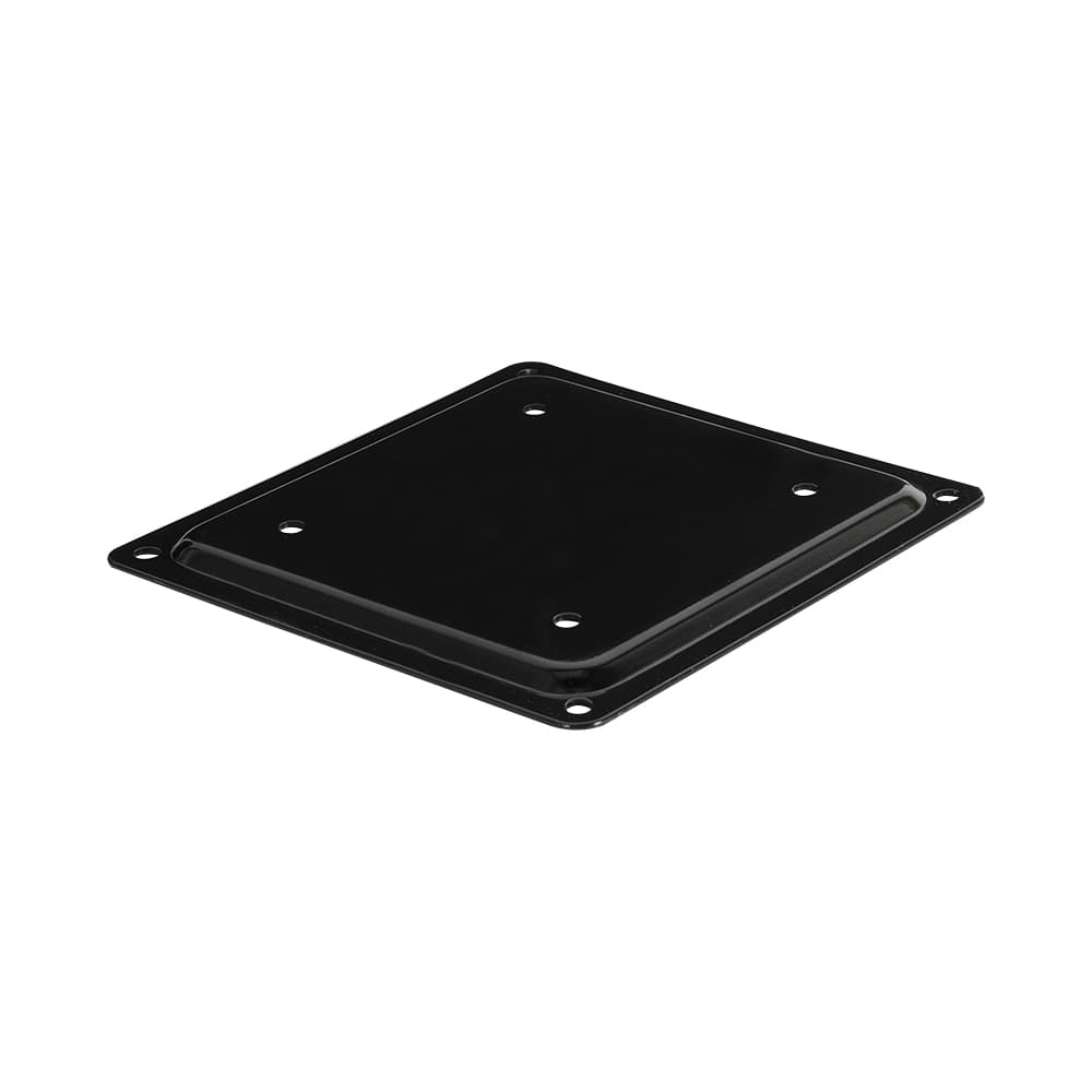 Plaque de fixation pour patio noir 6 po x 6 po PYLEX