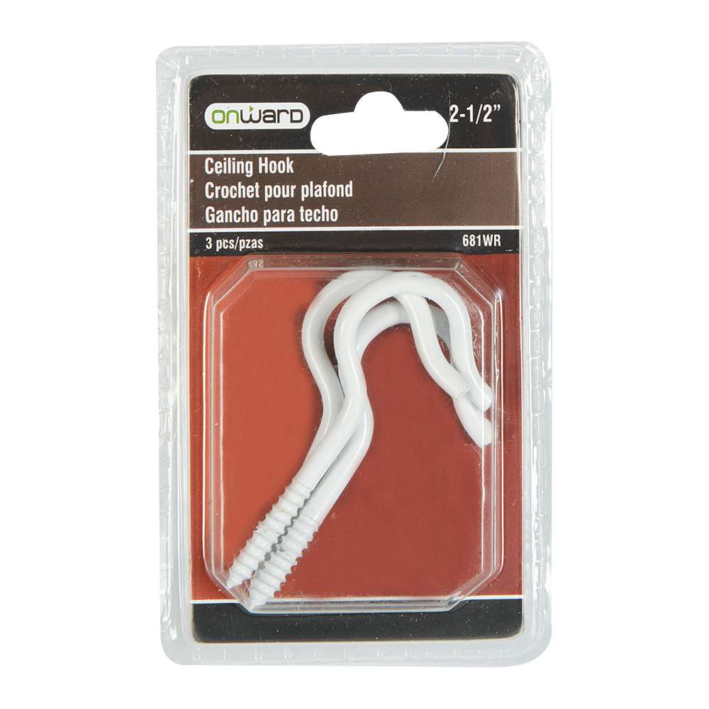 Ceiling Hooks 2 1/2 in. Pkg/3