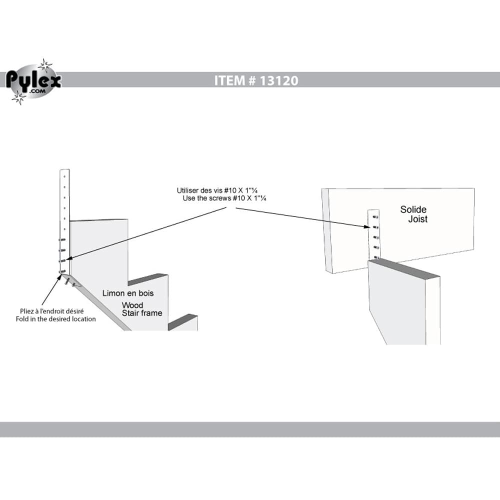 PYLEX Stair Stringer Fastening Strip
