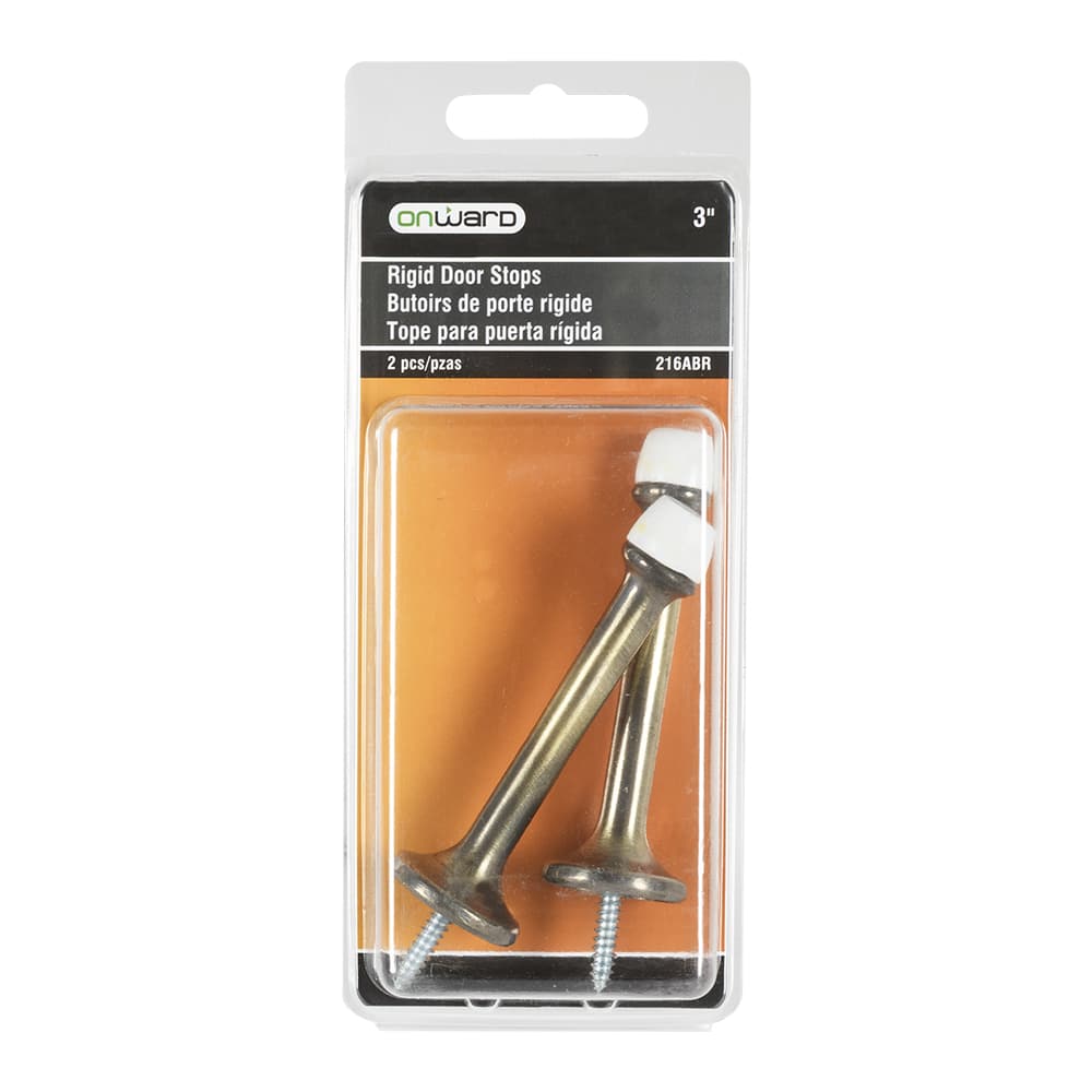 Butoir de porte rigide 3 po Pqt/2