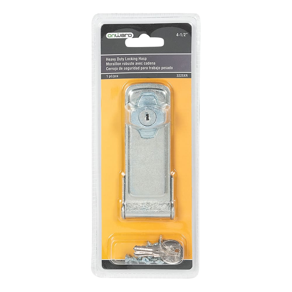 Moraillon robuste avec cadenas 4&nbsp;1/2&nbsp;po