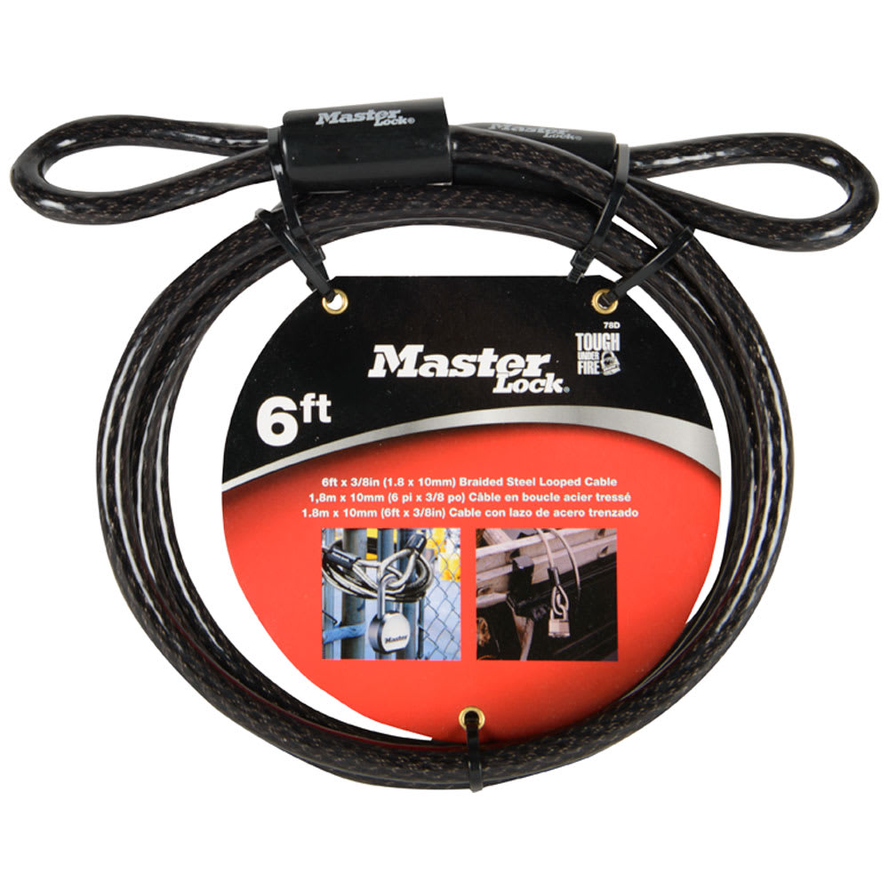 Câble d'acier pour cadenas 6 pi